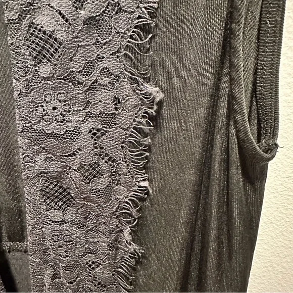 Free People Lady Jane Paisley Sheer Shell Open Lace Back Dress Size Small - Picture 7 of 11